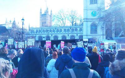 Austerity Protests highlight costs of fossil fuels