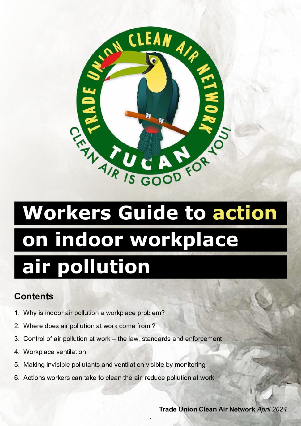 Workers Guide to action on indoor workplace air pollution