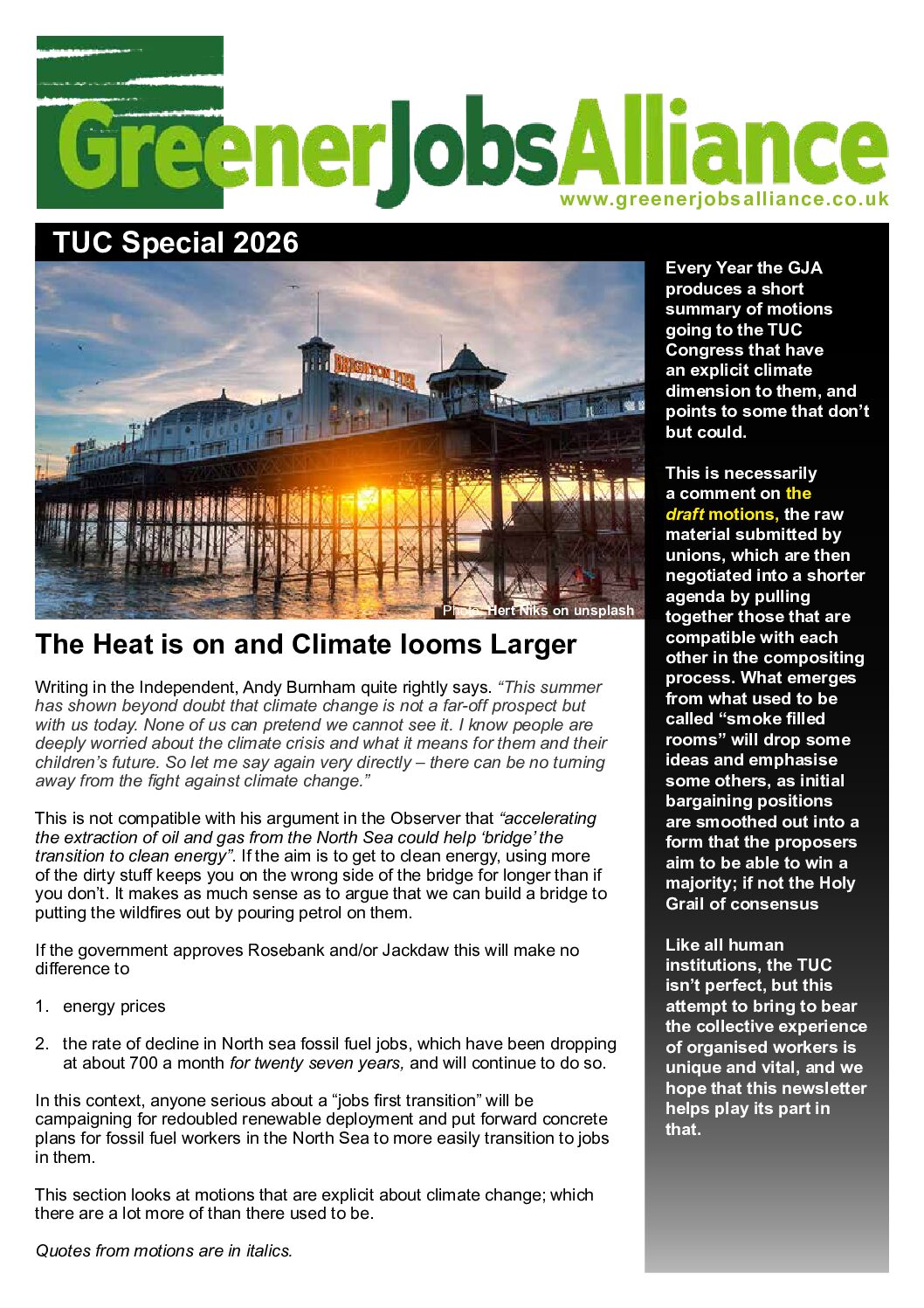 GJA TUC Supplement 2026 FINAL Earth Day 22 April 2026 Poster PRINT
